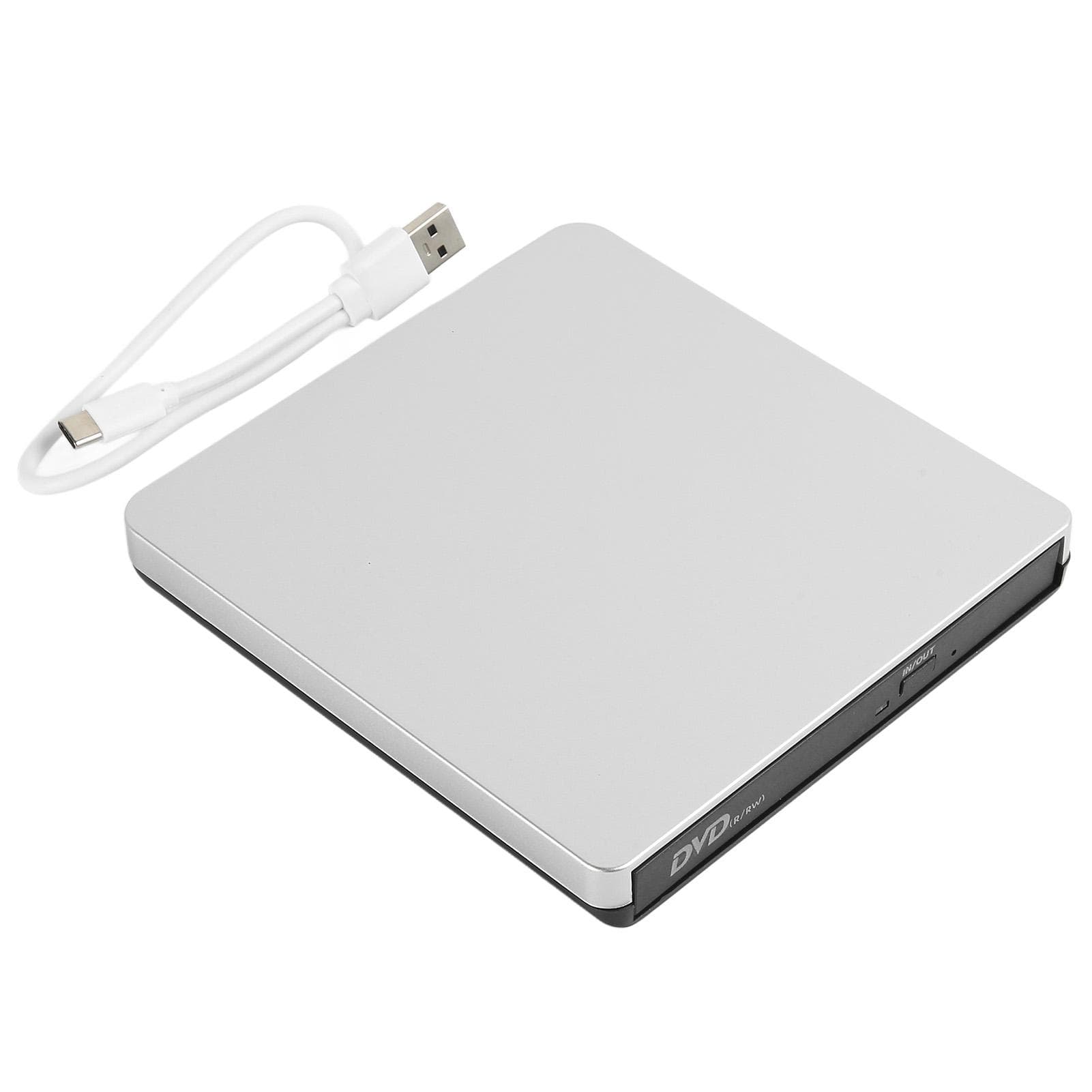 External CD DVD Drive Ultrathin USB3.0 Type C R RW Portable CD DVD Burner for Laptop Desktop