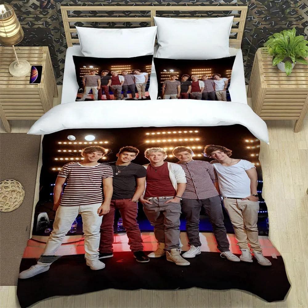 O-ONE Music Band Direction Bedding Set Single Twin Full Queen King Size Bed Set Adult Kid Bedroom Duvet cover Set Home Textile EU Twin 135x200cm