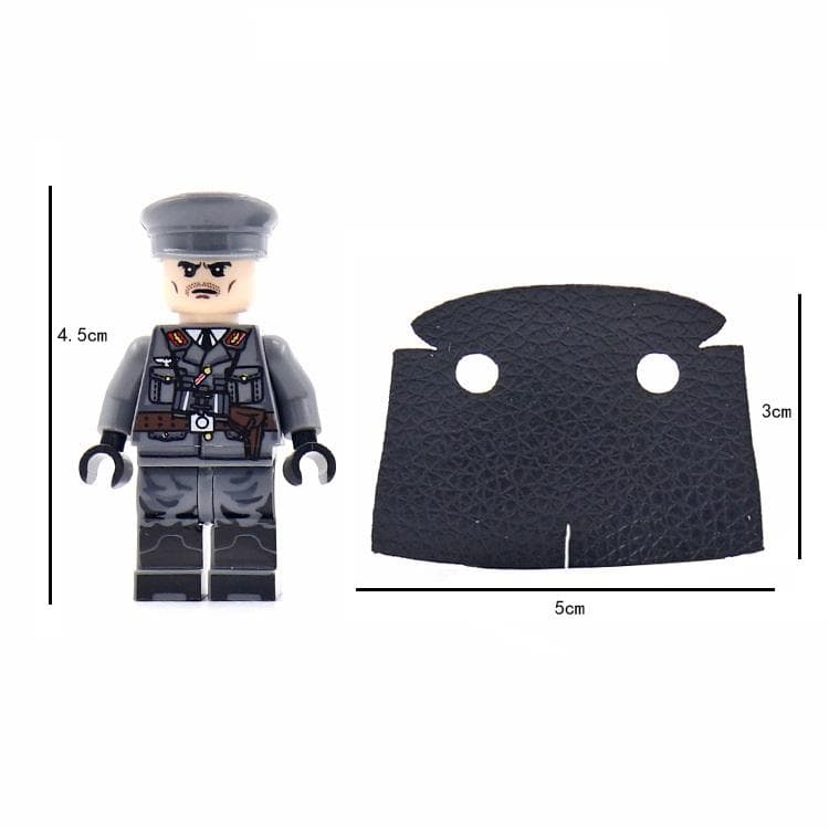 WW2 Officer commander Military Weapons Mini Figures Blocks Assembly Model Building Kits Toys Compatible Major Brand
