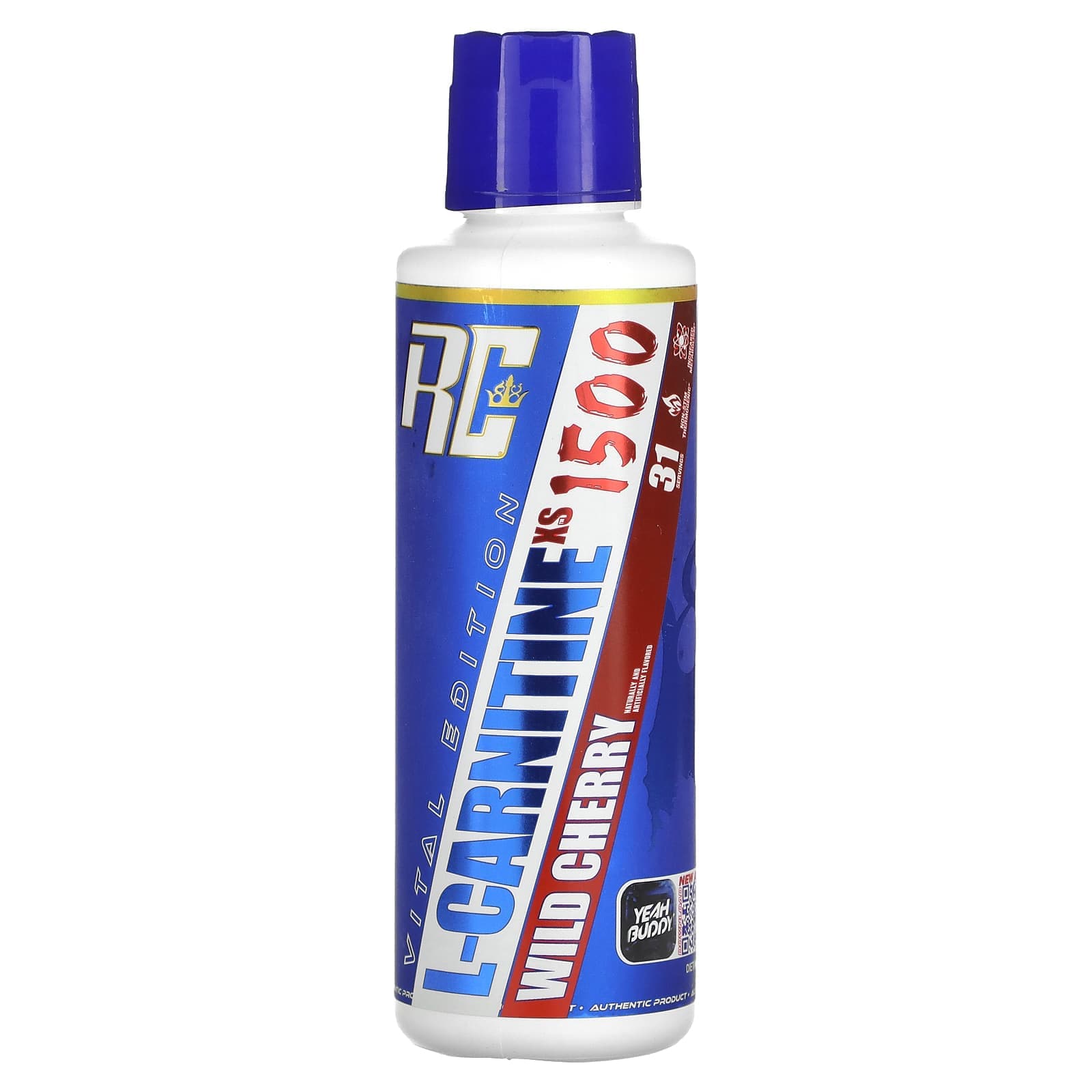 Ronnie Coleman, Vital Edition, L-Carnitine XS 1500, Wild Cherry Flavor, 16 fl oz (473.28 ml)