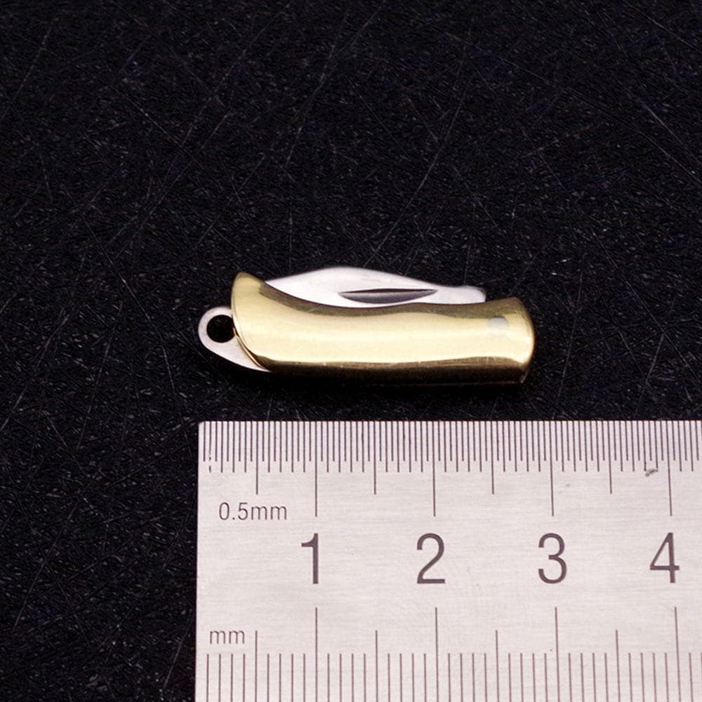 Steel School Office Supplies Paper Knife Skin-Peeler Keychain Multifunction Mini Folding Knife 6
