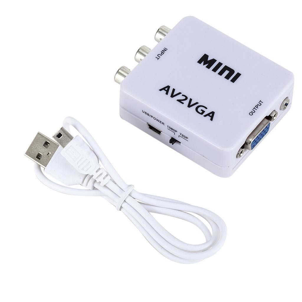 Mini AV2VGA Convertitore video Convertitore AV RCA Convertitore video da