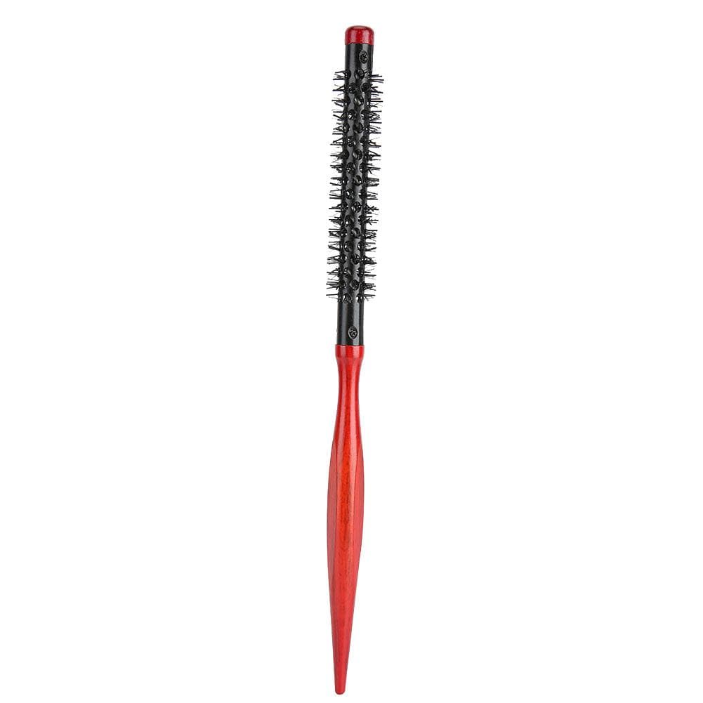 Roller Comb Wooden Pointed Tip Handle Nylon Bristles Hair Styling Brush Comb15