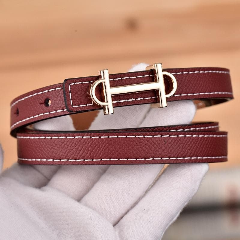 1.3cm Classic Belt Luxury Designer Famous Brand High Quality Leather Hot Women Belts For Dress 105cm