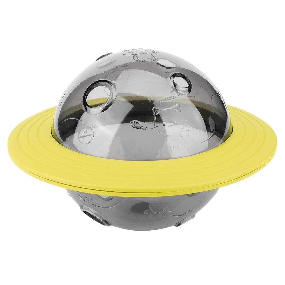 Silicone Pet Food Leakage Rotation Educational Interactive Training Toy for DogsYellow yellow