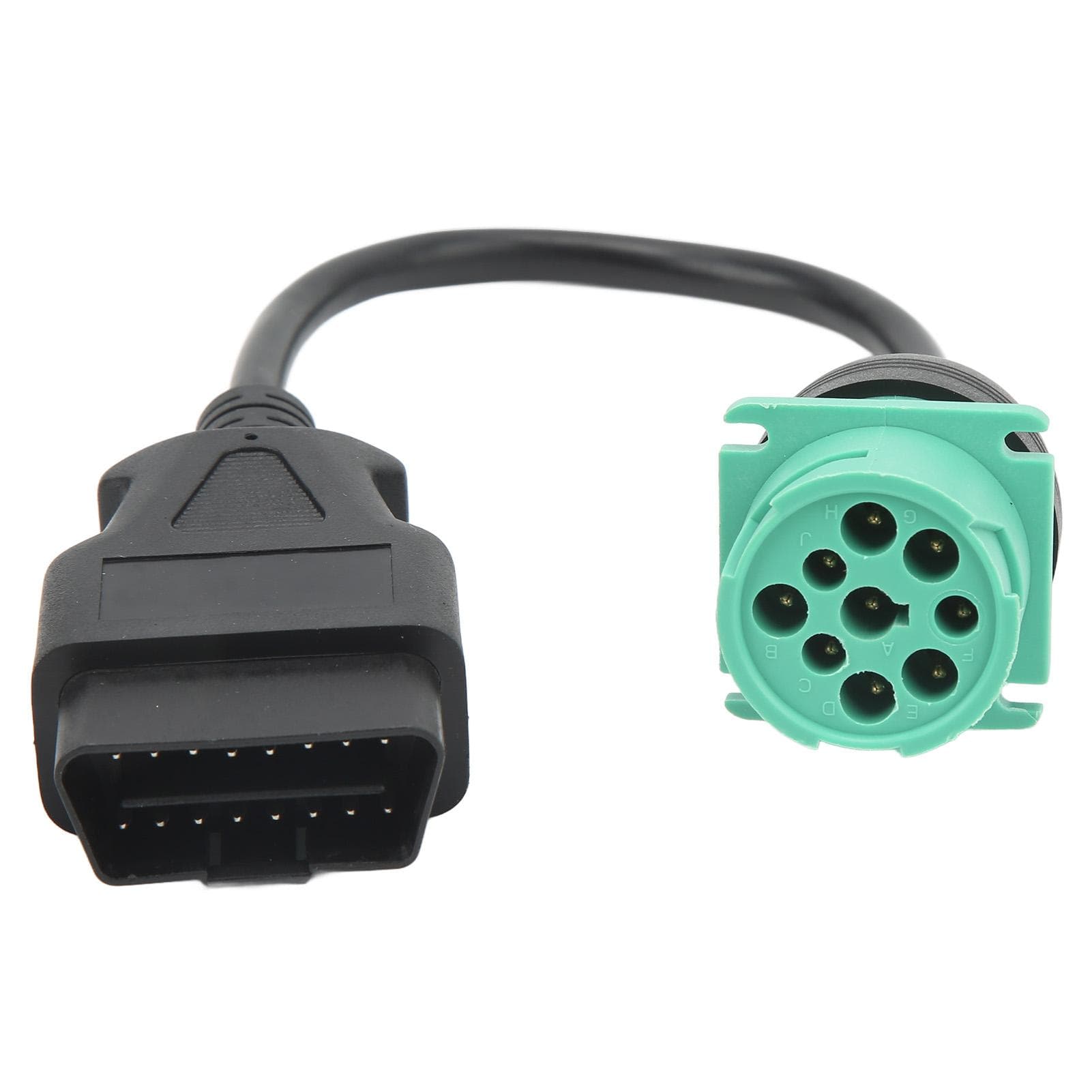 OBD2 Truck Diagnostic Cable Adapter 9Pin Male to 16Pin Female Connector Replacement for Cummins