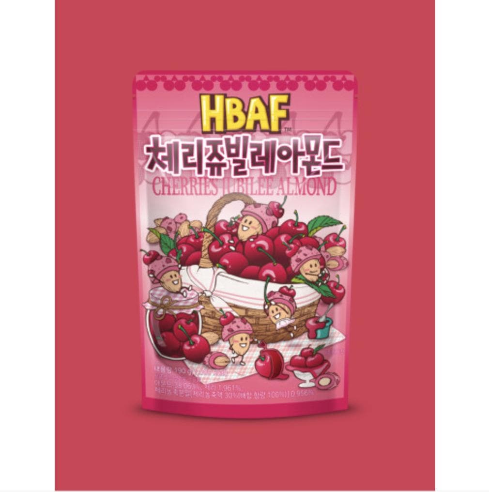 HBAF Seasoned Almonds&Cashewnut 170g/190g (35 Floavors) #Cherry Jubilee Almond