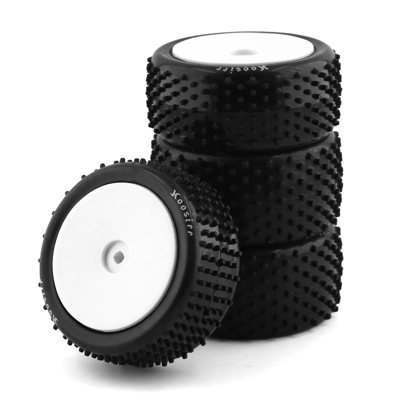 4Pcs 86mm Off Road Buggy Tires Wheel Replacement for Wltoys 144001 144010 124019 104001 HSP HPI black