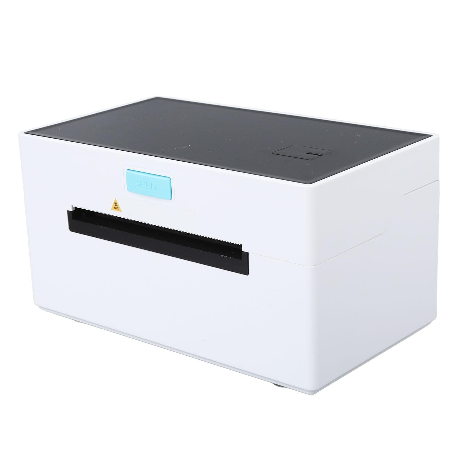 Thermal Label Printer 203dpi High Resolution Easy Installation Fast Printing White Desktop Label EU Plug