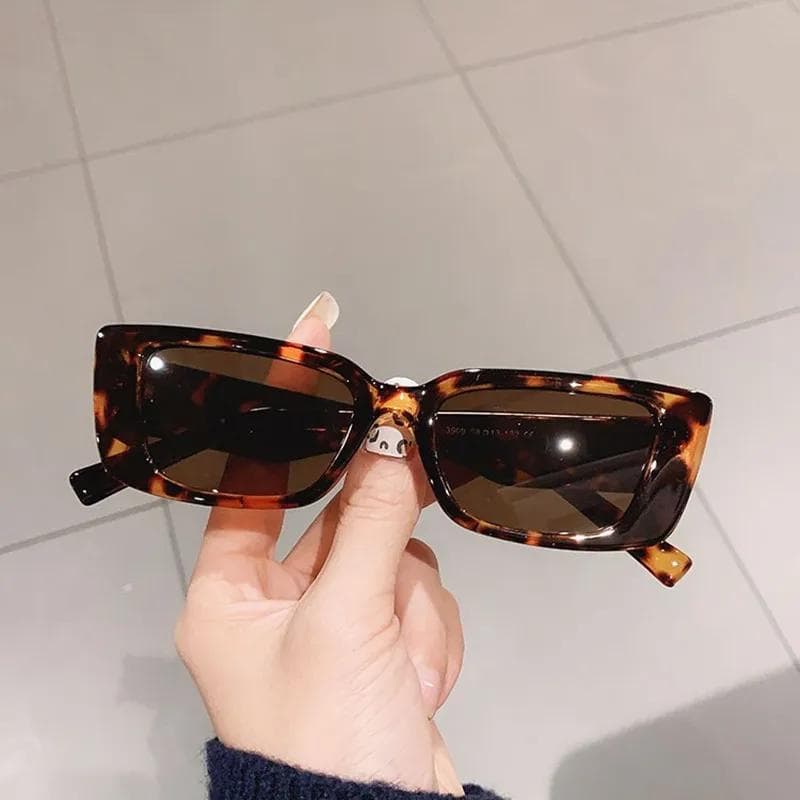New Small Frame Rectangle Sunglasses Women Fashion Jelly Color UV400 Sun Glasses Summer Travel Eyewear Oculos De Sol