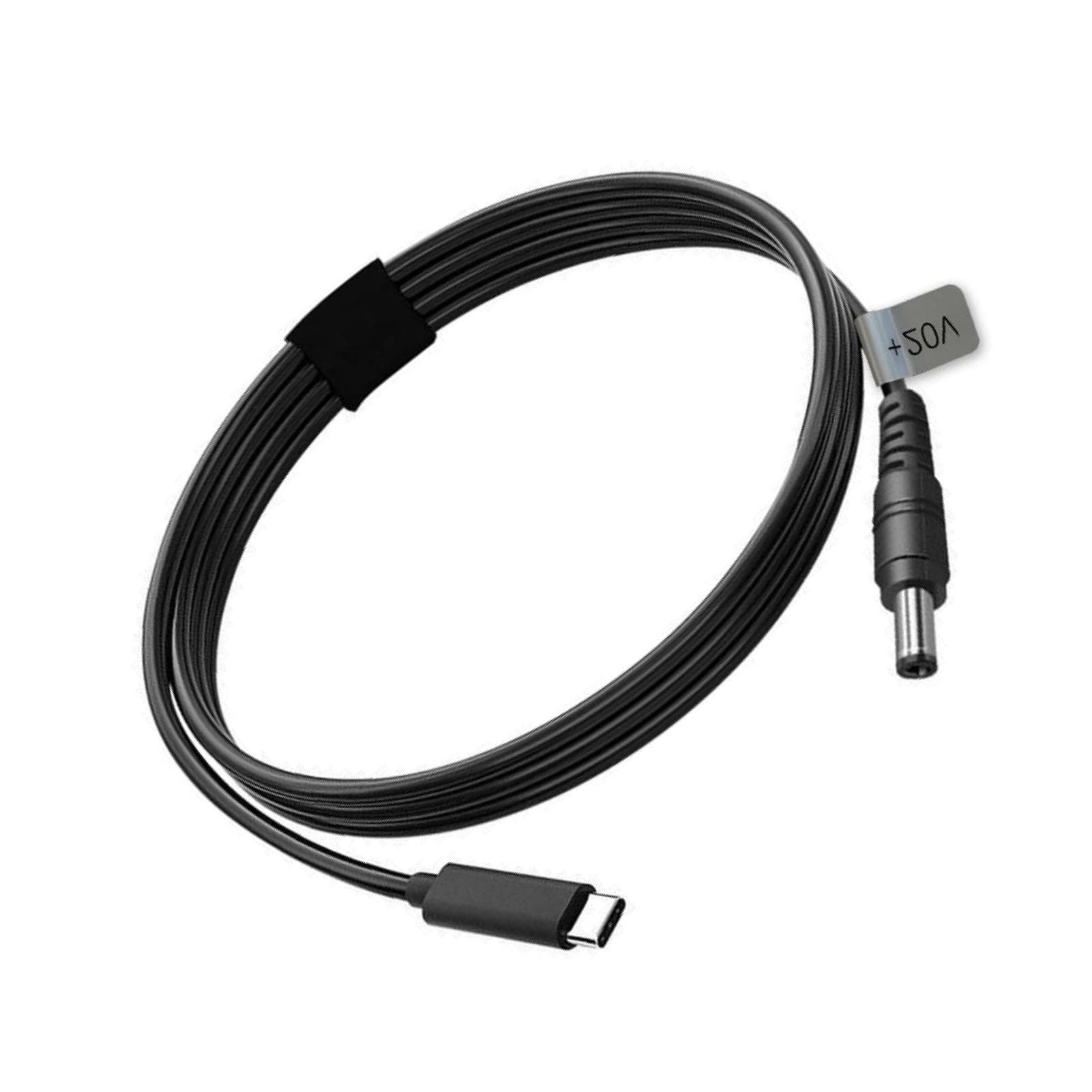 USB C to DC Power Charging Cable 10m 32.8ft 20V 5A Output Type C Male to DC 5.5x2.1mm Male Cord for