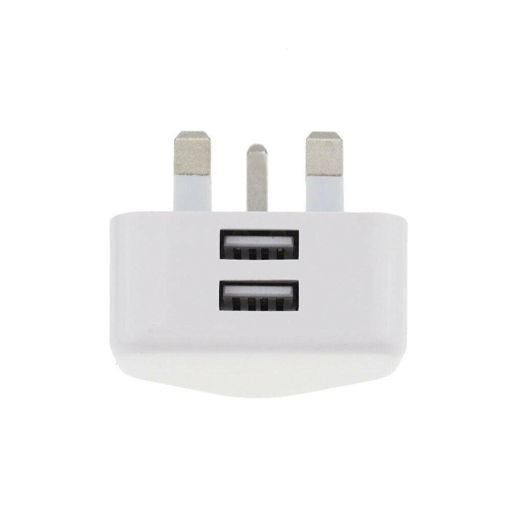 Mains 5v2.1a Uk Plug Charging USB Charger 3 Pin Plug Adapter Power Adapters Wall Charger 2