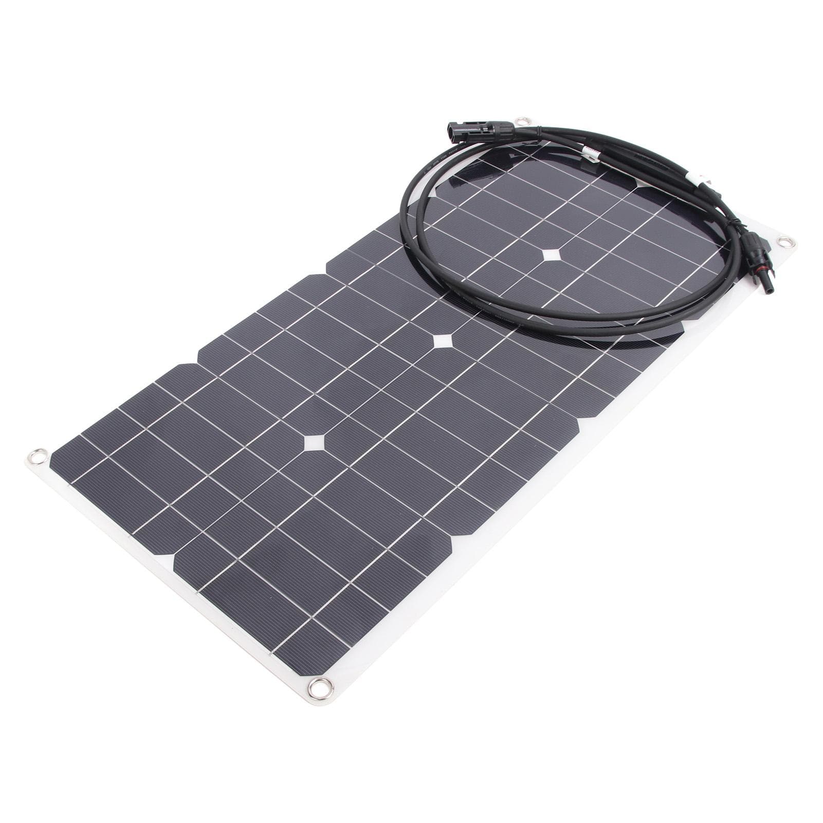 Flexible Solar Panel 25W 16V Monocrystalline Portable Solar Panel Charger for RVs Yachts 12V Car