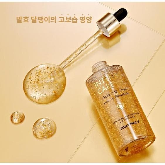 Tonymoly Intense Care Gold 24K Snail Luxury Ampoule 100ml 1ea