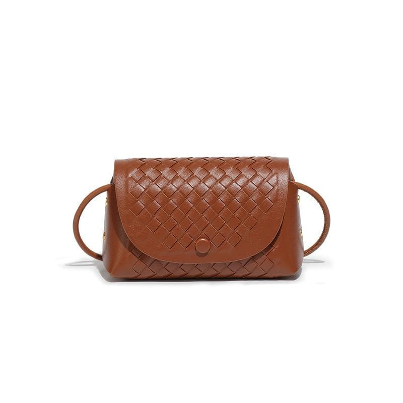 Commuter Versatile Small Bags, Fresh, Fashionable and Trendy, Hand-woven Bags, Niche Retro Single-shoulder Crossbody Women's Bags