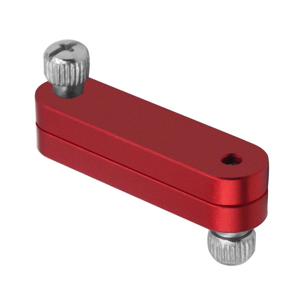 Woodworking Limit Block Scribing Steel Ruler Positioning Aluminum Alloy Ruler Stop Scribing Tool red