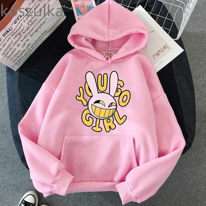 The Amazing Digital Circus Jax Hoodies Fashion Women Harajuku Funny Kawaii Hoodies Unisex Casual Vintage Pullovers Sweatshirts XL
