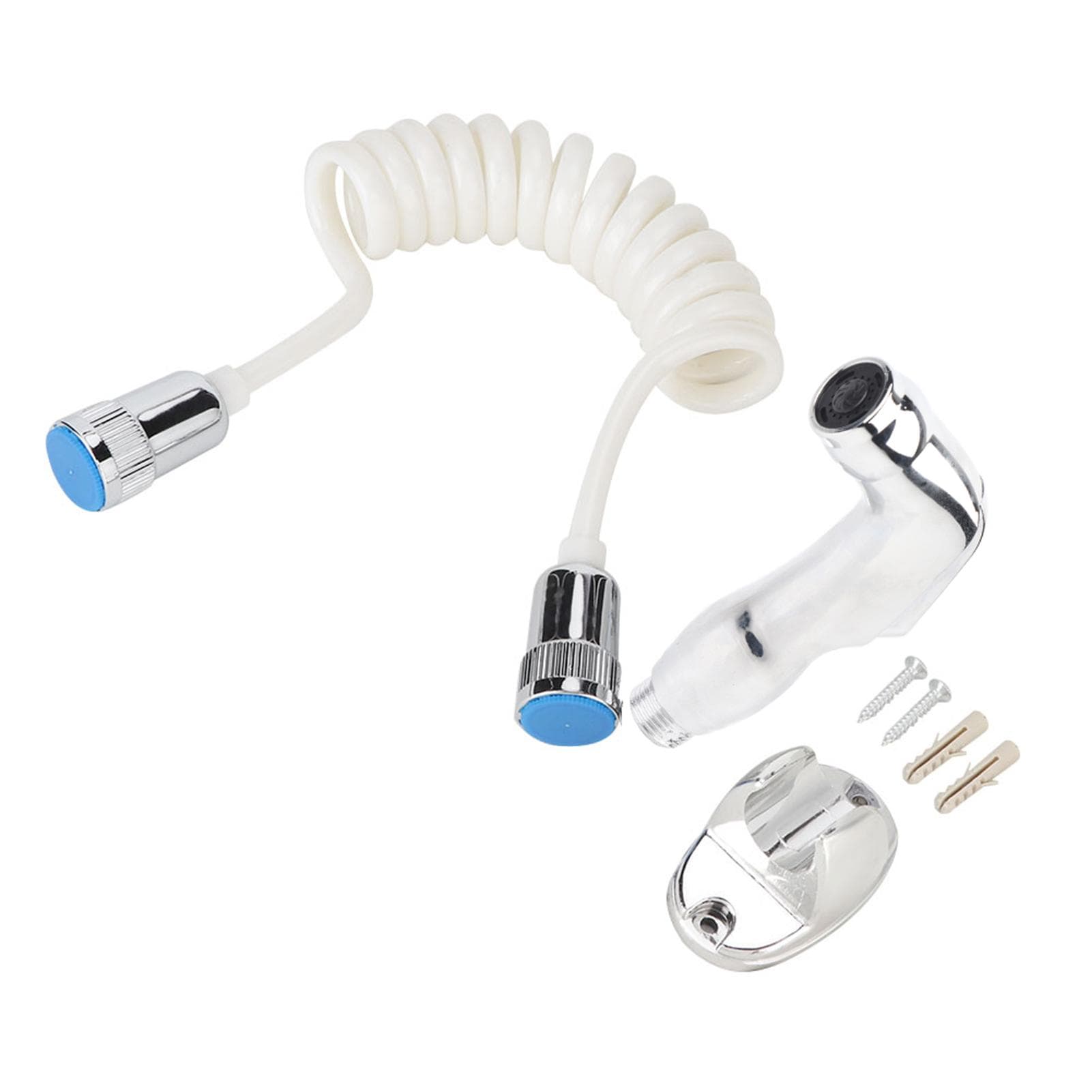 ABS Handheld Toilet Bathroom Bidet Sprayer Shower Head with PU Spring Tube G1/2 BSP