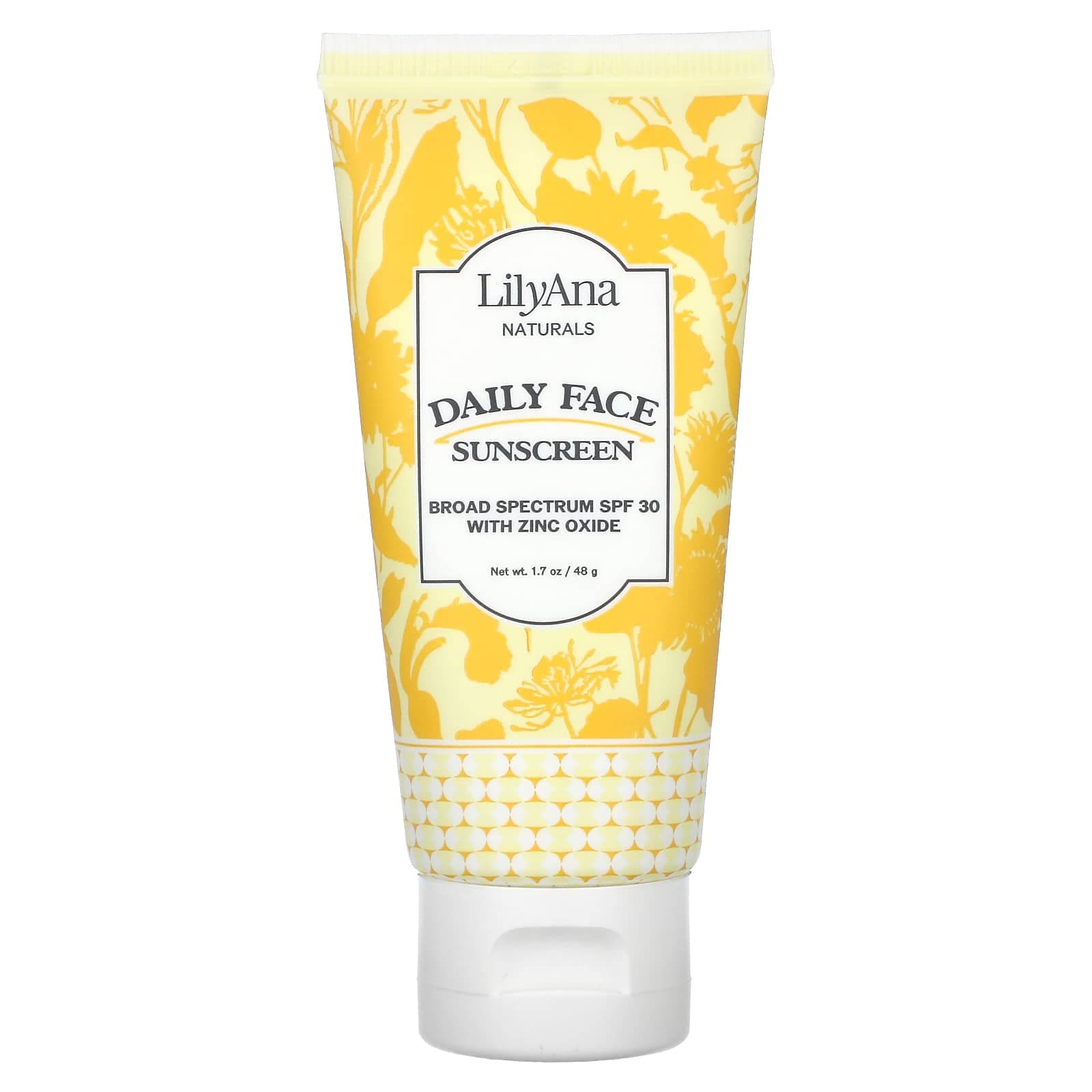 Lilyana Naturals, Daily Facial Sunscreen, SPF 30, with Zinc Oxide, 1.7 oz (48 g)