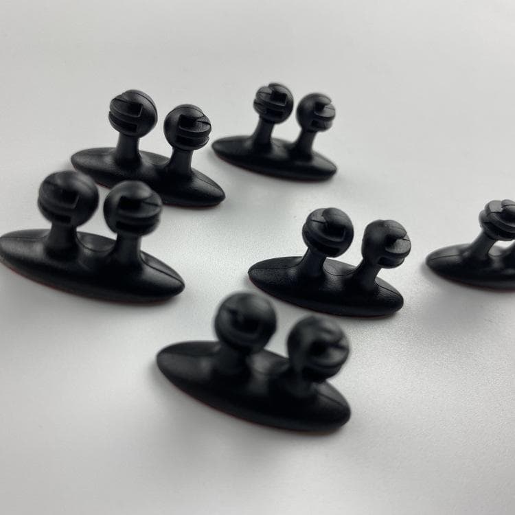 8Pcs/3Pcs/1Pcs Car Wire Cord Cable Holder Tie Clips Line Fixer Organizer Drop Adhesive 8Pcs black
