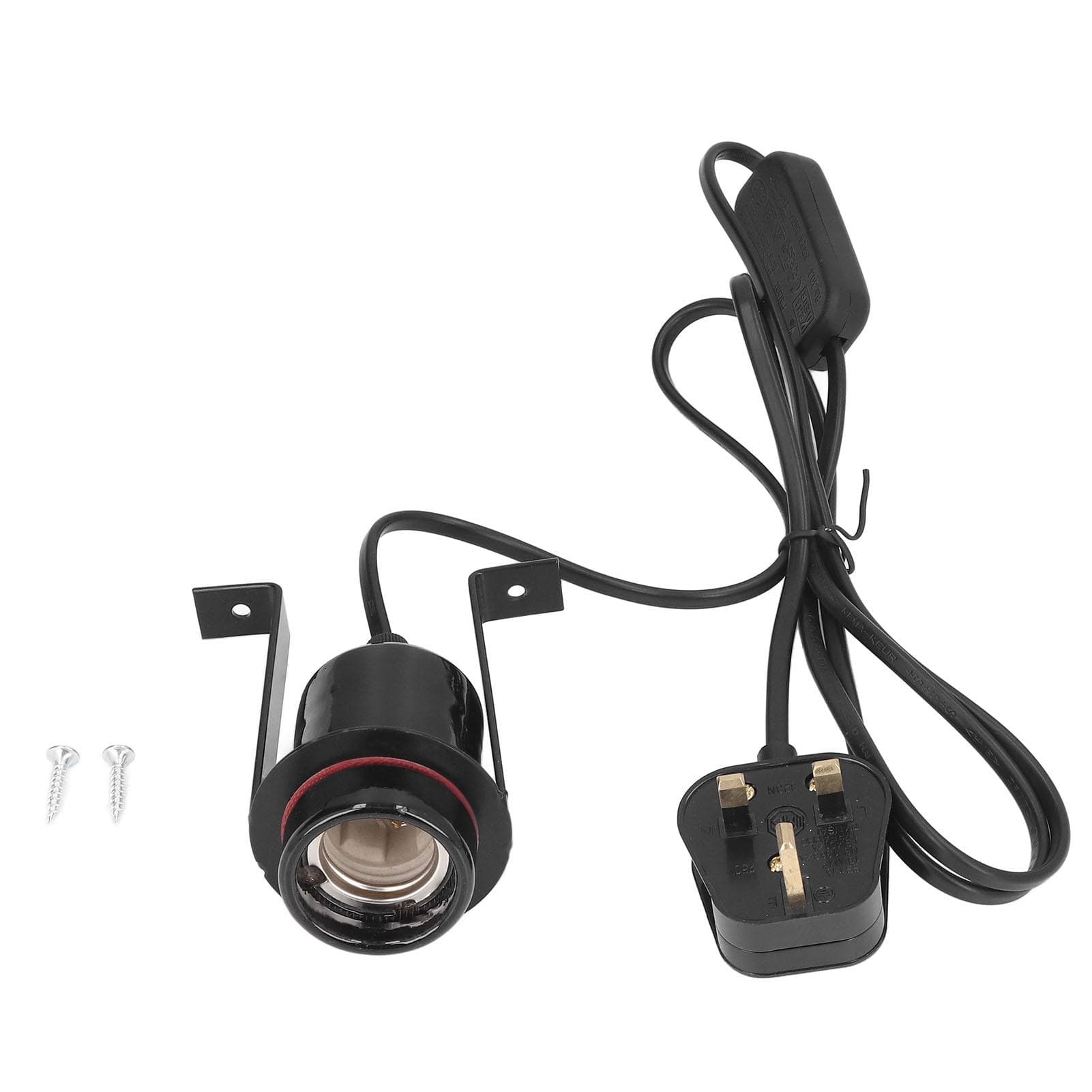 Ceramic Reptile Heat Lamp Holder 300W Loading Reptile Light Socket for E27 Bulb
