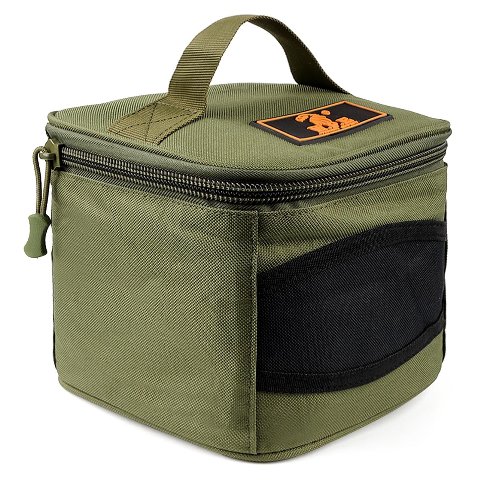 Fishing Reel Storage Bag Carrying Case for 500-10000 Series Spinning Fishing Reels Carrying Storage Case Fishing Accessories green