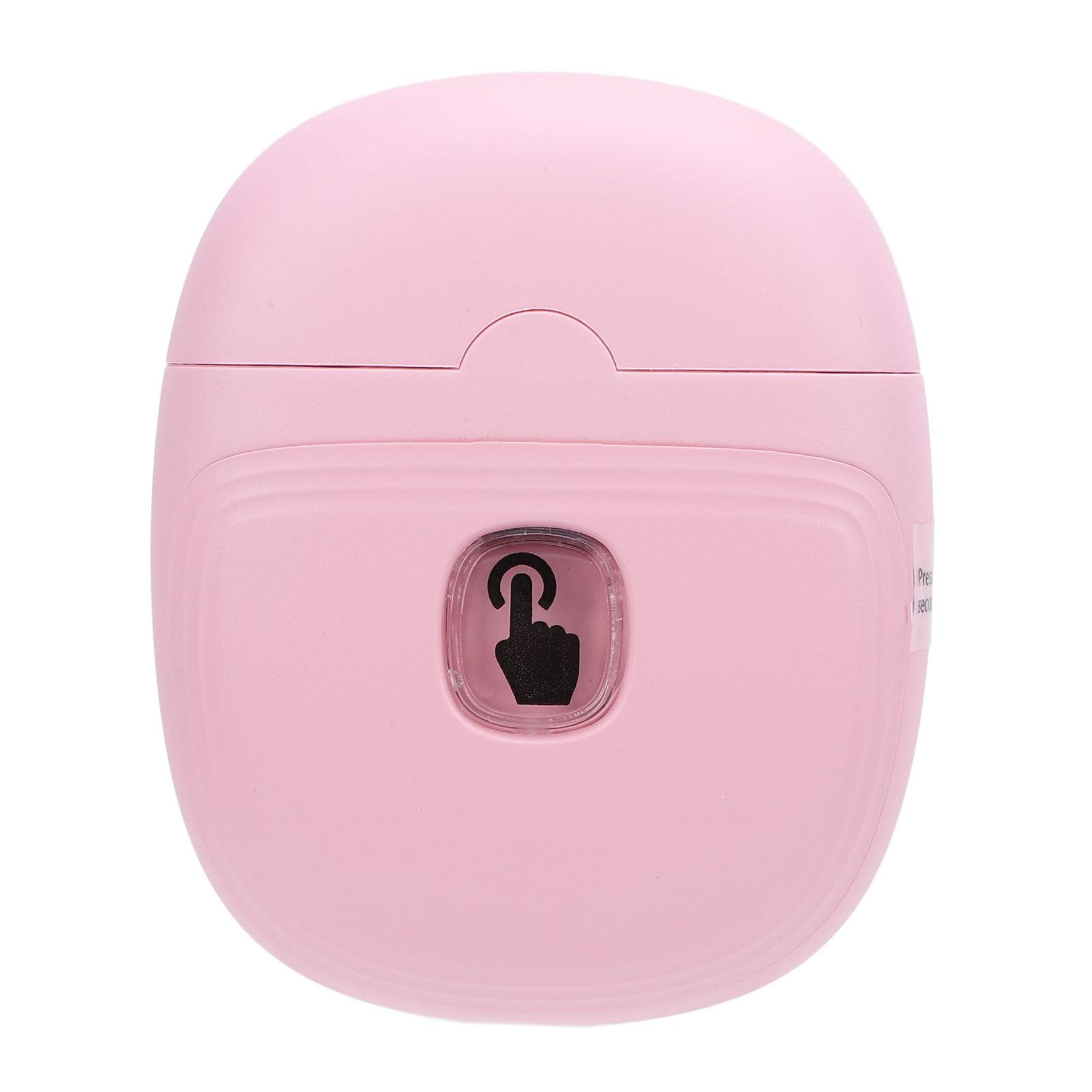 Electric Nail Clipper 2 Speed Automatic Nail Trimmer Grinding Nail Polisher with LED Light for Home light pink