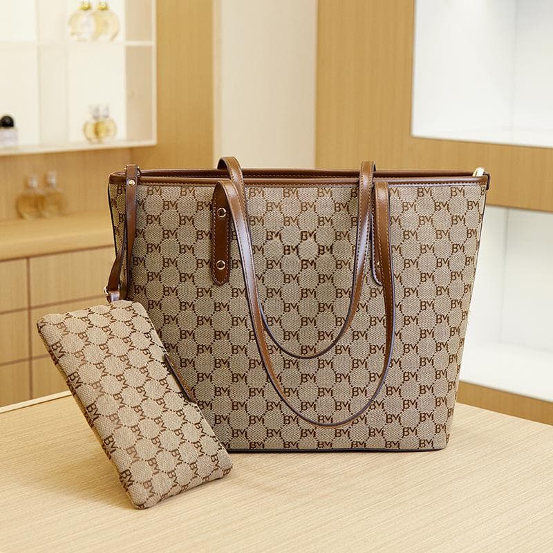 Spring and Summer Versatile Large-capacity Printed Women's Bag, Single-shoulder Underarm Tote Bag, Handbag, Commuter Bag, Retro