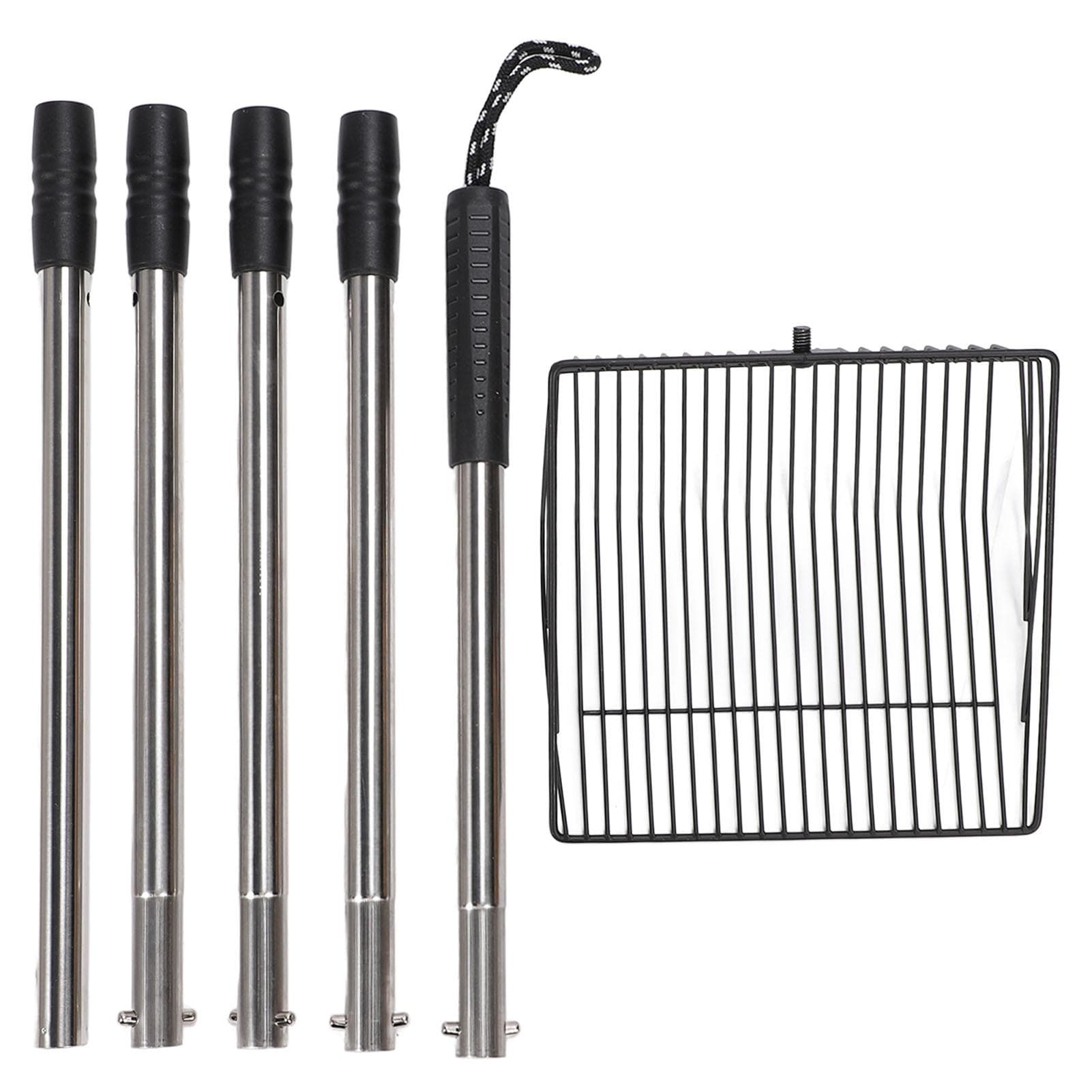 Extended Handle Litter Scoop Stainless Steel Non Stick Heavy Duty Pet Poop Shovel for Livestock