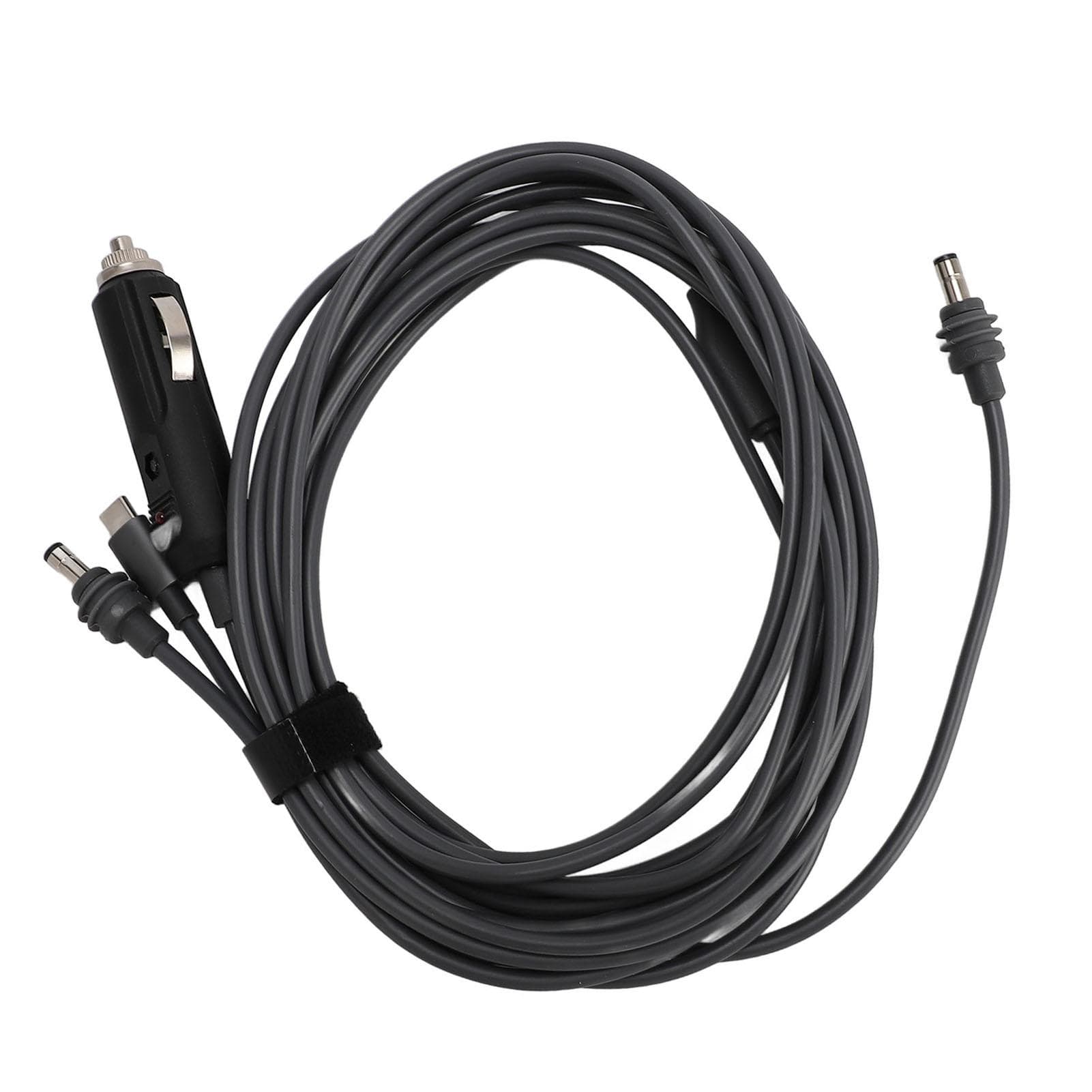 3 In 1 Satellite DC Power Cable IP68 Water Resistant DC Type C 12V 24V Car Charger to DC Charging 3 Meter / 9.8ft