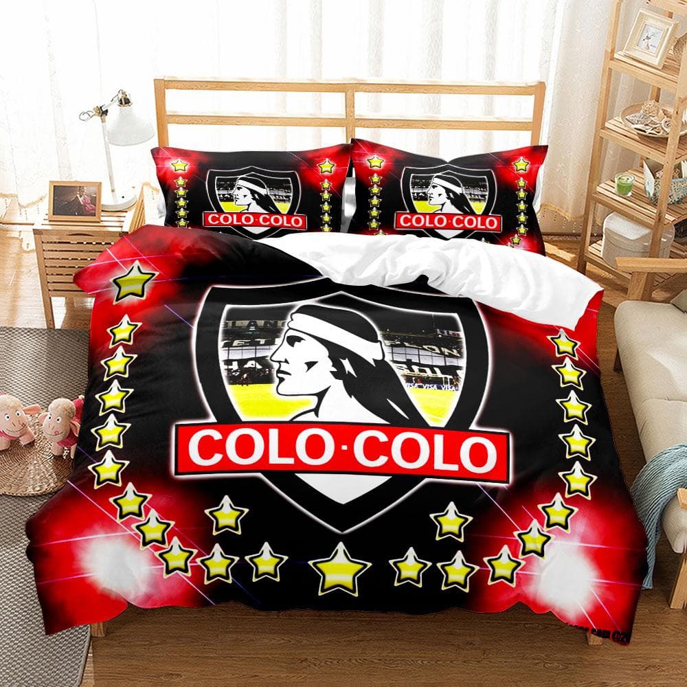 Unión Española Colo Colo Universidad Católica Football 2_3pcs Bedding Set Single Double Queen King Bed Linen Set Home Textiles EU Twin 135x200cm