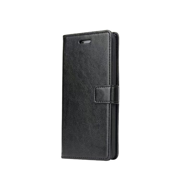 Card Holder Cover Leather Case for Nokia 5 5.1 plus Nokia X5 Pu Leather Flip Cover Retro Wallet Phone Case Business Fundas Coque for Nokia 5.1&Just Case black