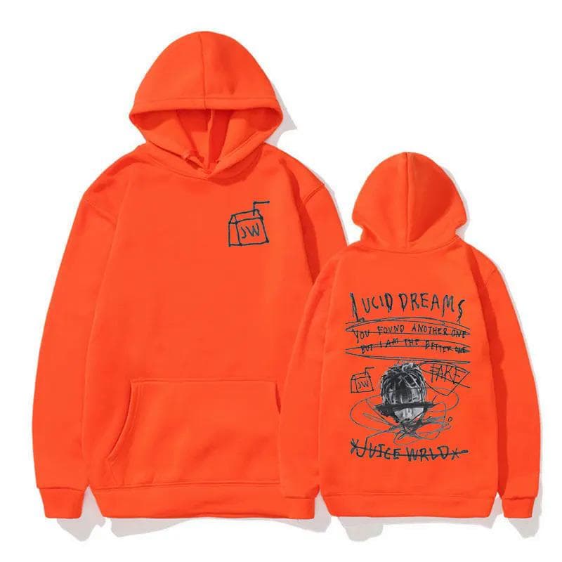 Rared JUICE WRLD-Sweat à Capuche Hoodie L orange