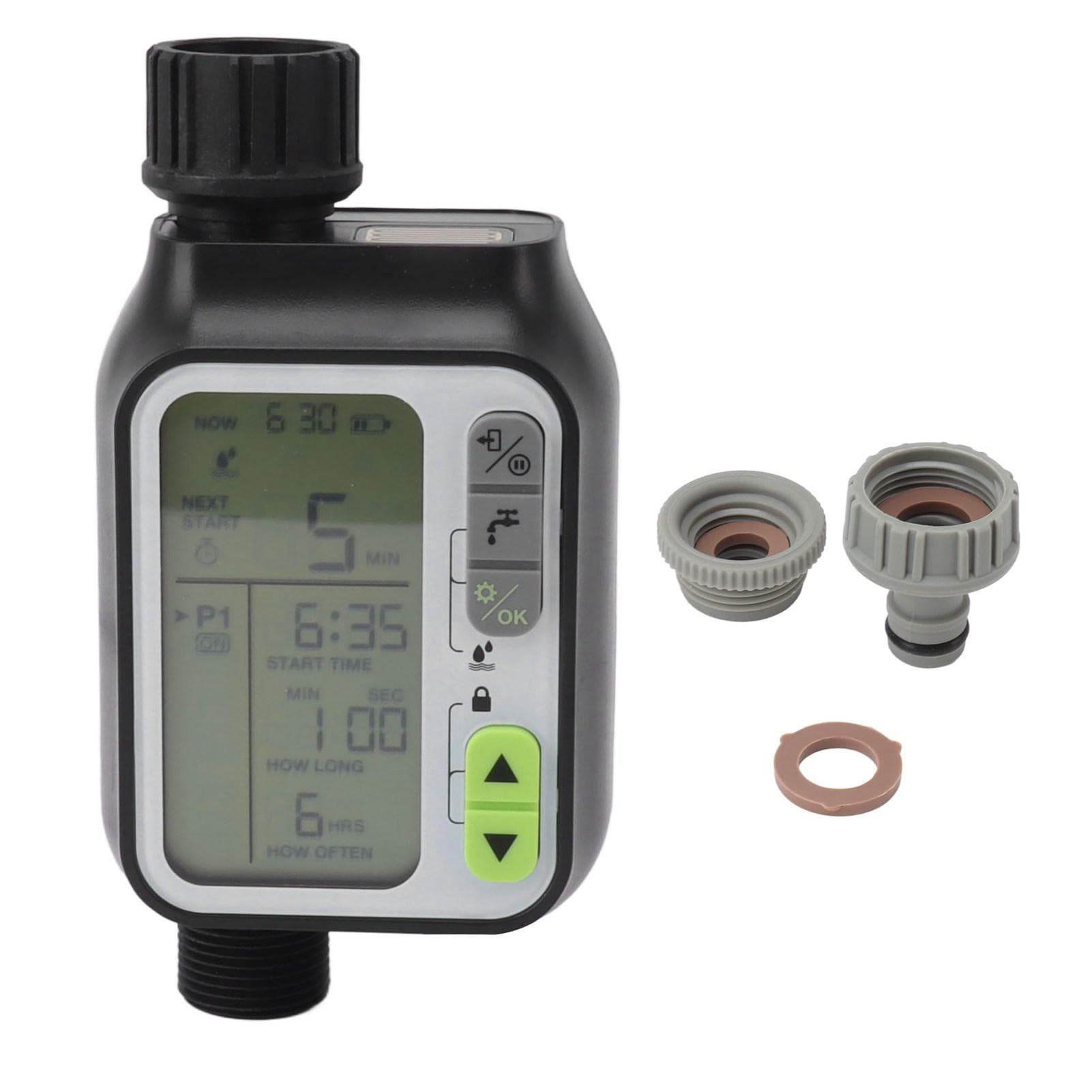 Water Timer Rain Delay Manual Watering Automatic Irrigation Controller System Programmable