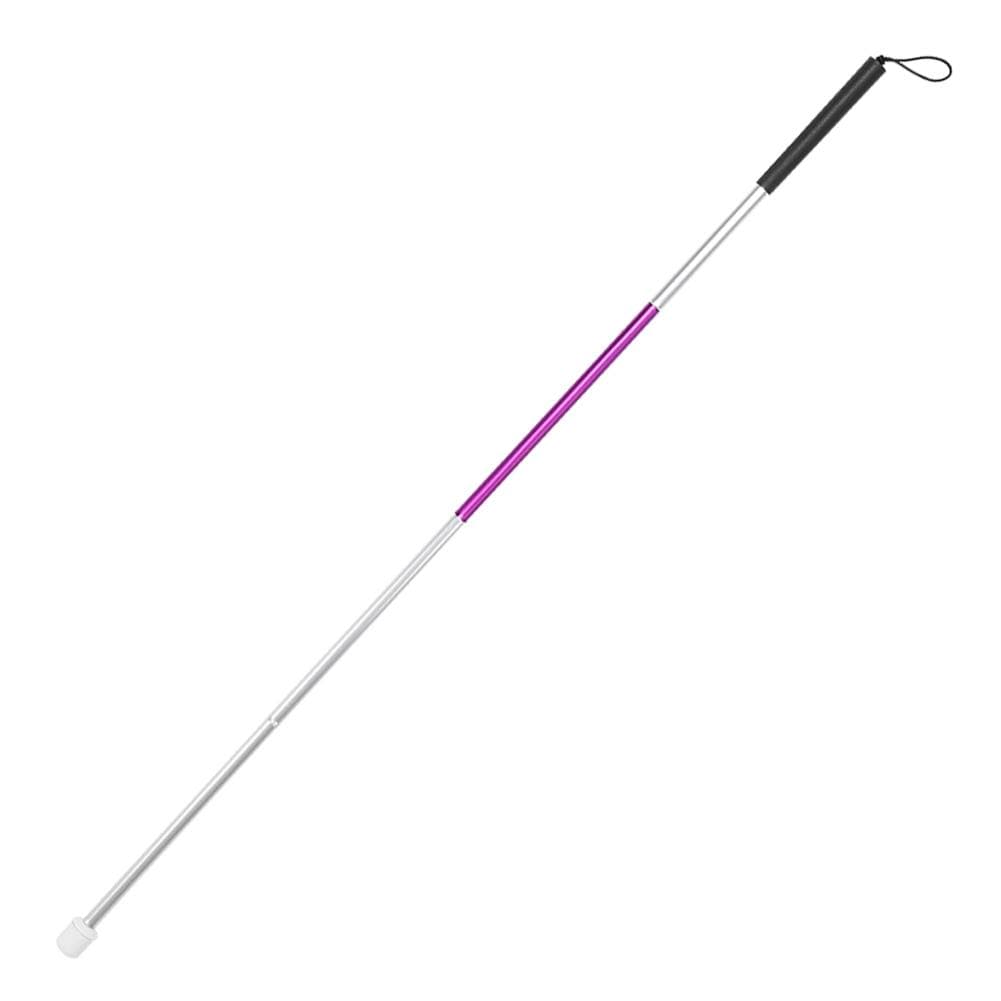 Folding Foldable Reflective Cane Crutch Portable Anti Shock Guide Walking Stick Blind People