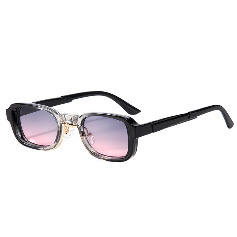 Retro Small Square Sunglasses Women Men UV400 Printed Gradient Frame Luxury Sun Glasses Brand Oculus as picture