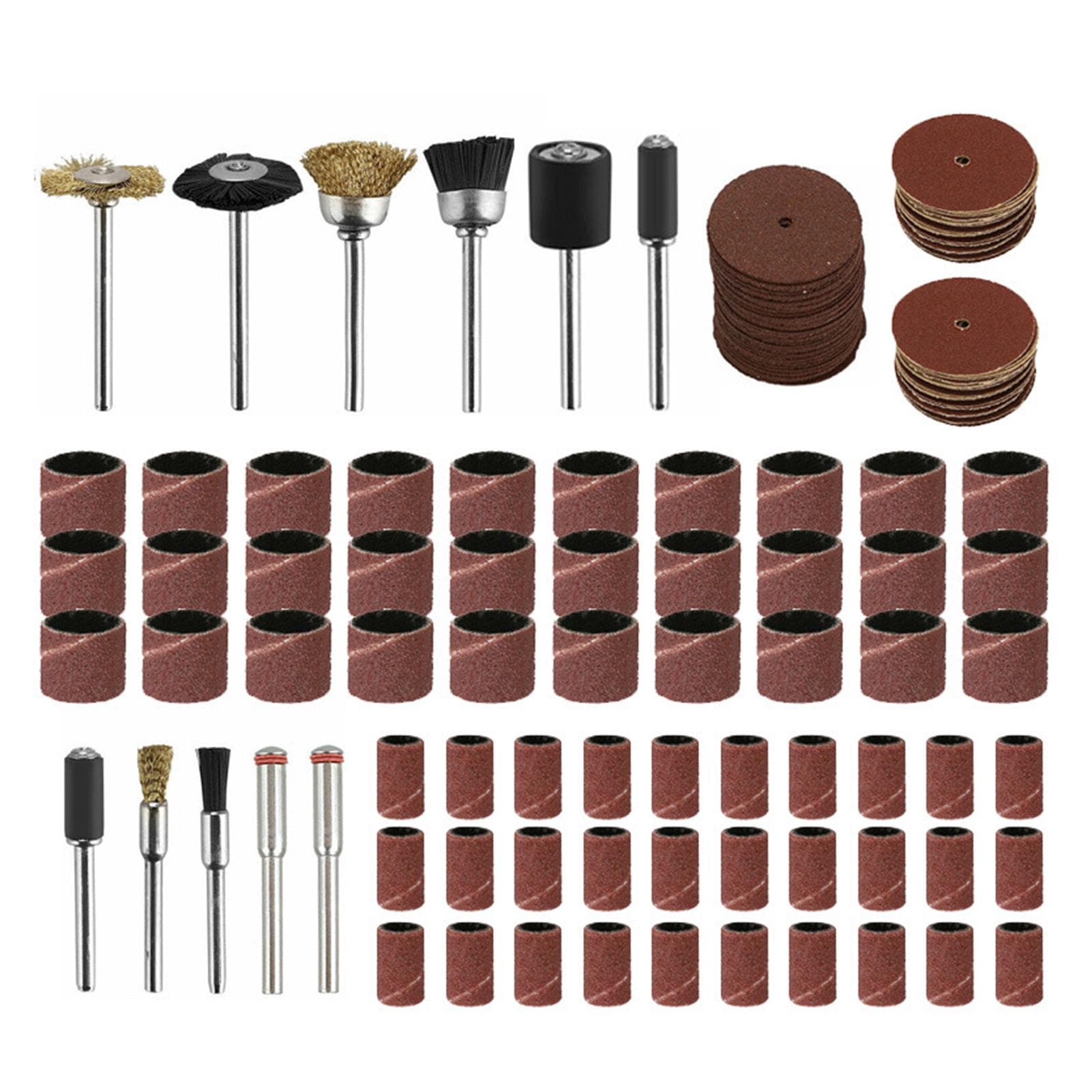 151Pcs Rotary Tool Accessories Kit Universal 1/8'' Shank Electric Drill Fitment for Cutting Sanding