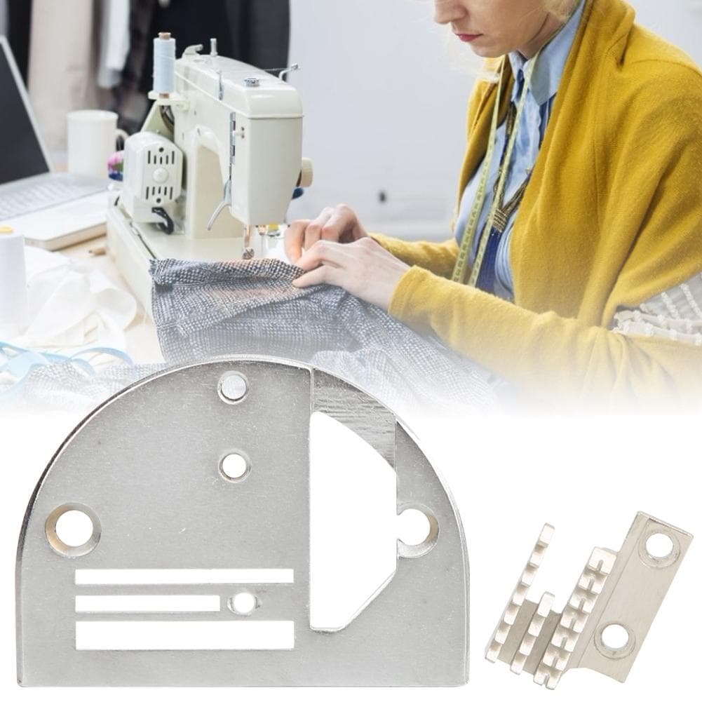 Needle Plate Double Row with Teeth Metal Synchronized Sewing Machine Accessories