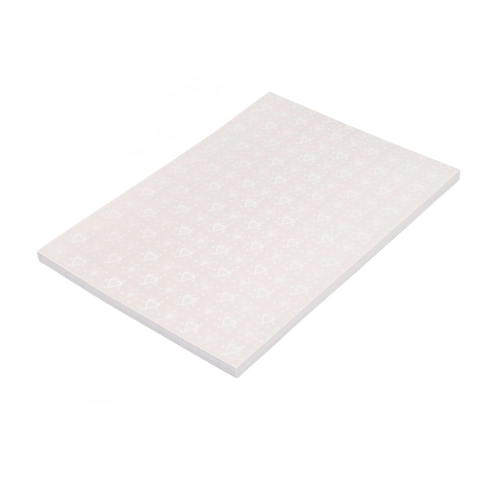 50 Pcs Holographic Cold Laminate Sheet A4 DIY Cutting BOPP Material 30x21.4cm Clear Decorative Love Film