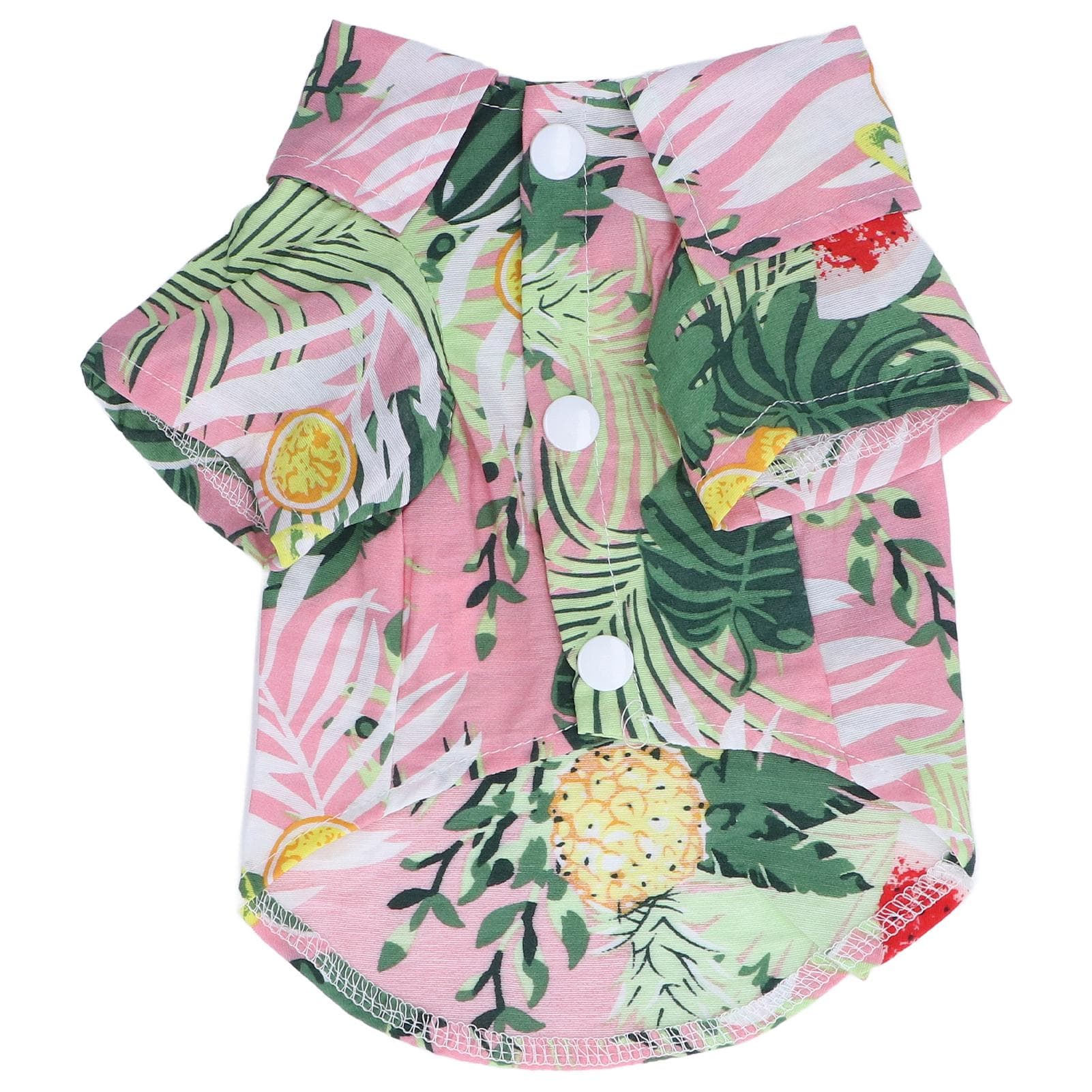 Pet Hawaiian Shirt Cute Breathable Cotton Hawaiian Dog Summer T Shirt for Cats Dogs RabbitsM M(for 4-6.5kg)