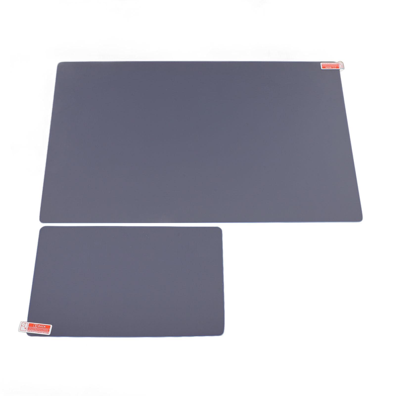 2Pcs Car Screen Tempered Glass Protector 15in 8in Main Rear Screen Display Tempered Glass