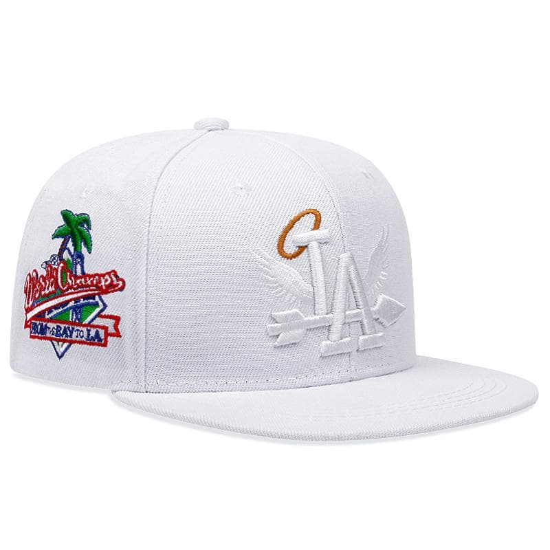 New Fashion LA Wings Baseball Cap For Men Mesh Fishing Snapback Hat Breathable Trucker Hats For Women Caps Adjustable white