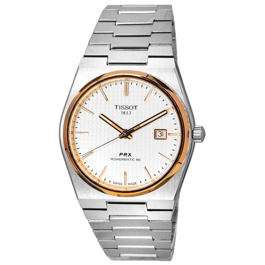 Tissot PRX T-Classic Powermatic 80 Silver Dial T137.407.21.031.00 T1374072103100 100M Mens Watch silver