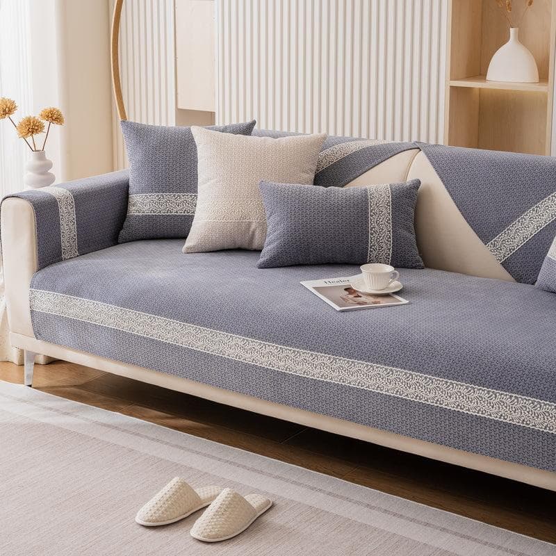 New Chenille Sofa Cover Four Seasons Universal Anti-slip Sofa Cushion Home Living Room Decoration Sofa Slipcover Backrest Towel 70x70cm 1pcs