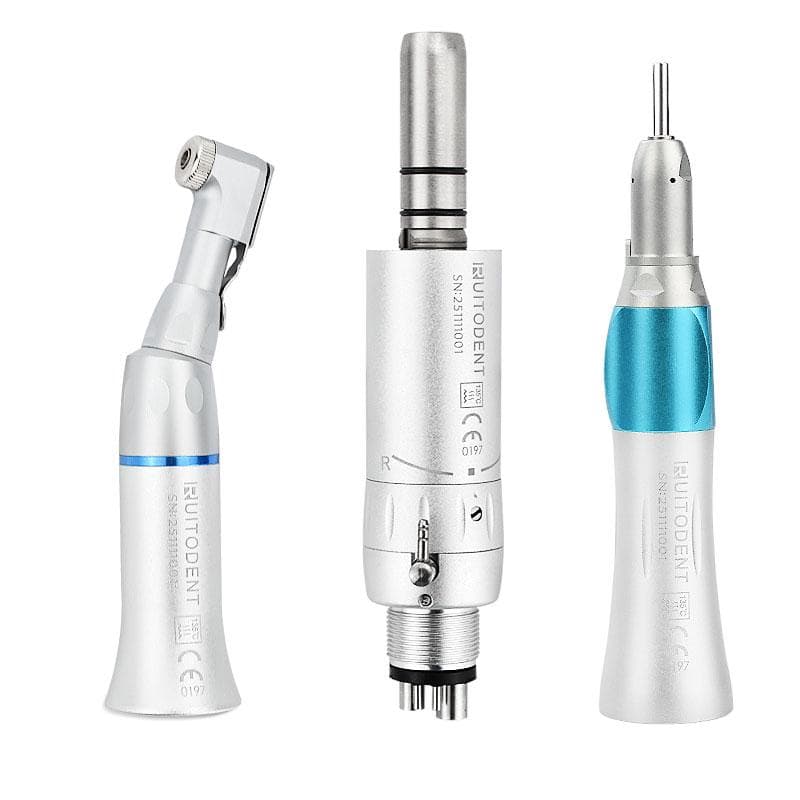 Dental handpiece low speed E type contra angle ratio slow speed dental low speed handpiece three-piece unit 4 hole