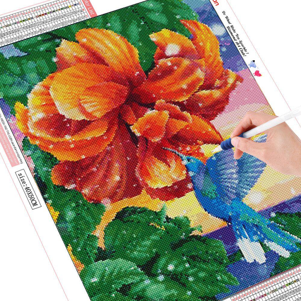 Diamond Painting Flower 5D Diamond Embroidery Sale Bird Diamond Mosaic Picture 20X30CM