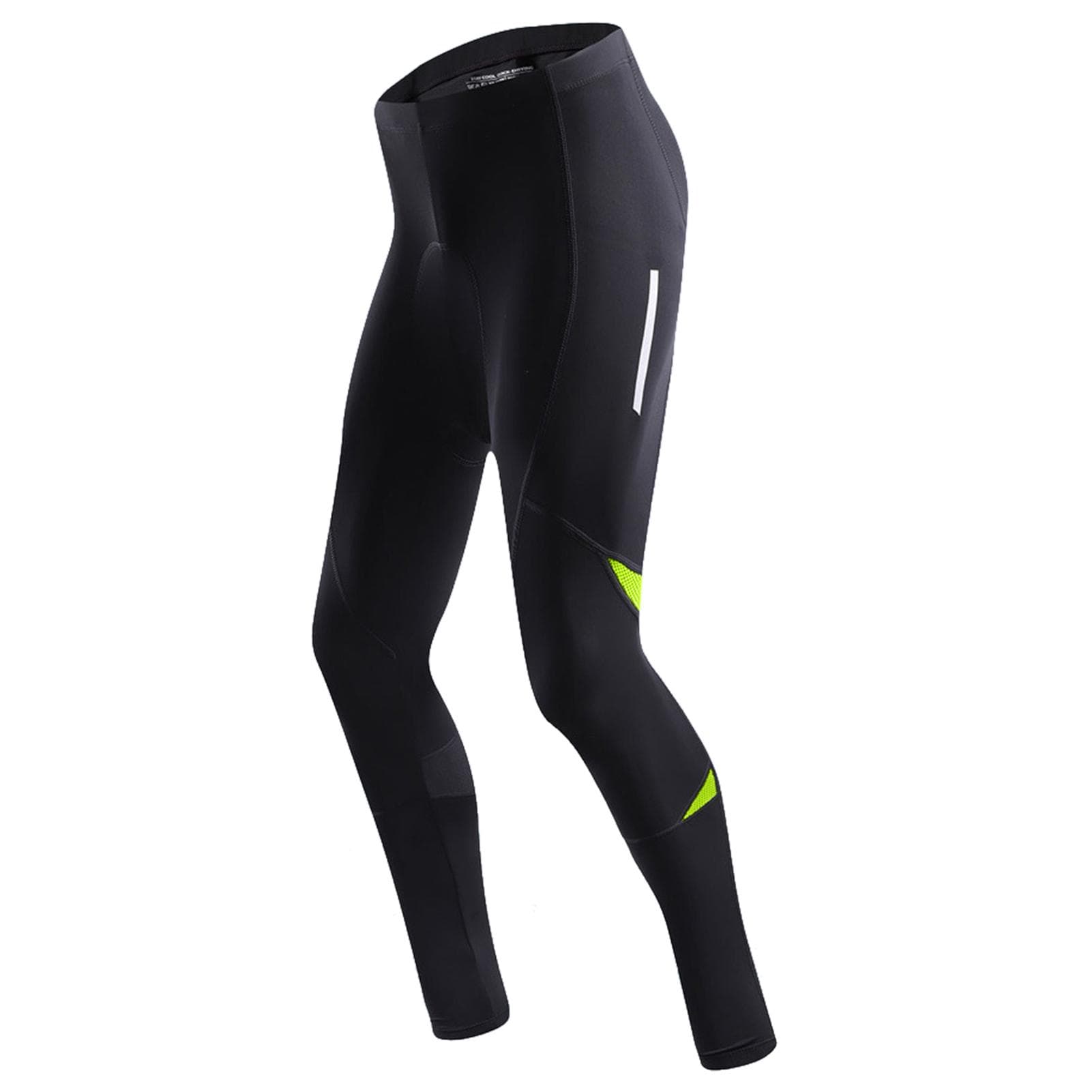 Riding Pants Men s Cycling Pants with Plush Warmth 3D Padding Sweat-Wicking Breathable for Winter XXL black/green