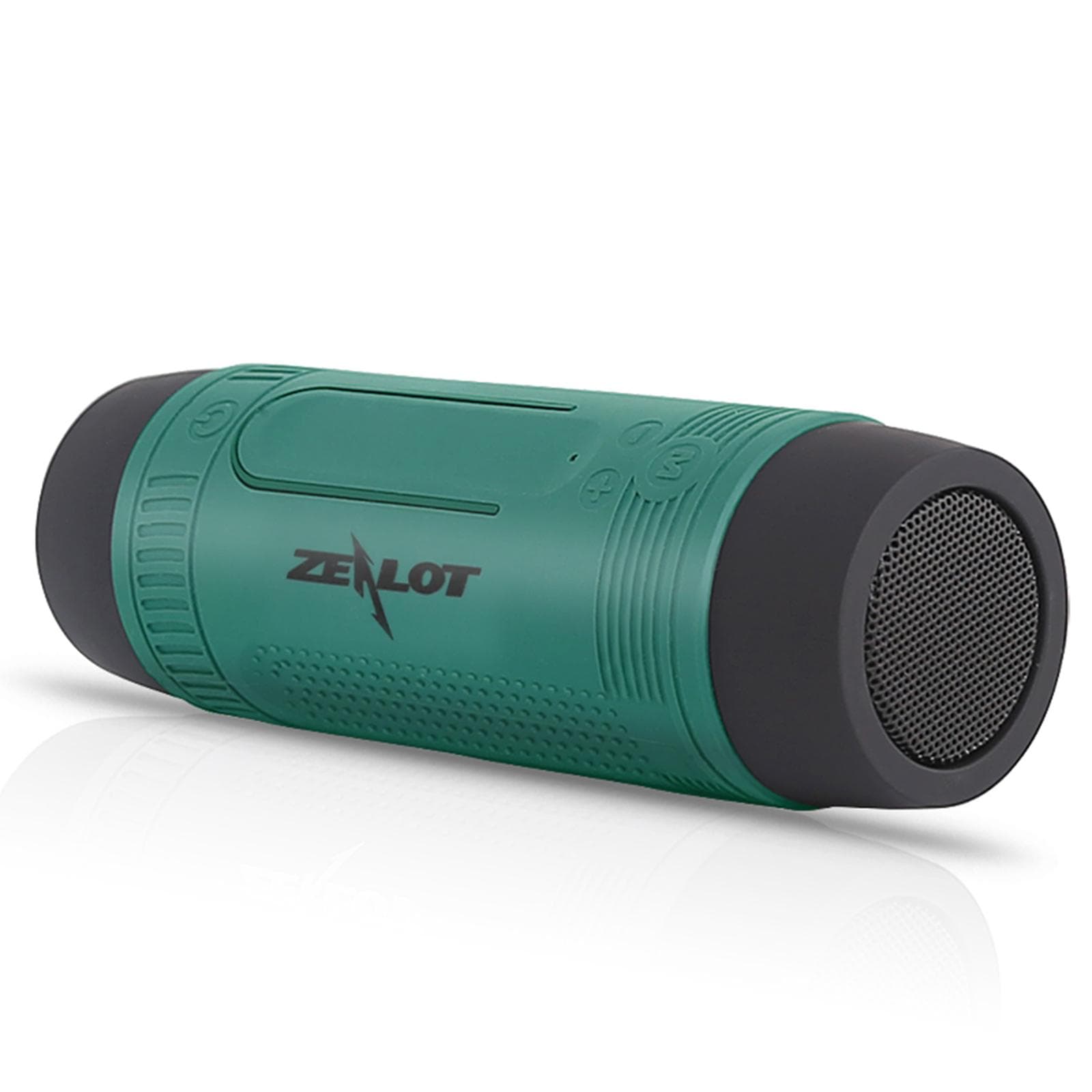 ZEALOT S1 Outdoor BT Speakers Portable Sound Box IPX5 Waterproof LED Flashlight SOS with Microphone green