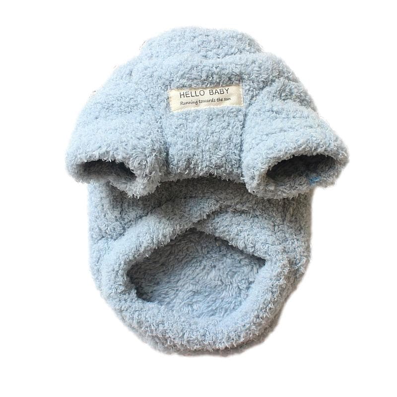 Coral Fleece Winter Warm Dog Sweater for Small Dogs Plush Dog Clothes Soft Puppy Coat Jacket Chihuahua Teddy Puppy Clothes Dog Supplies L blue