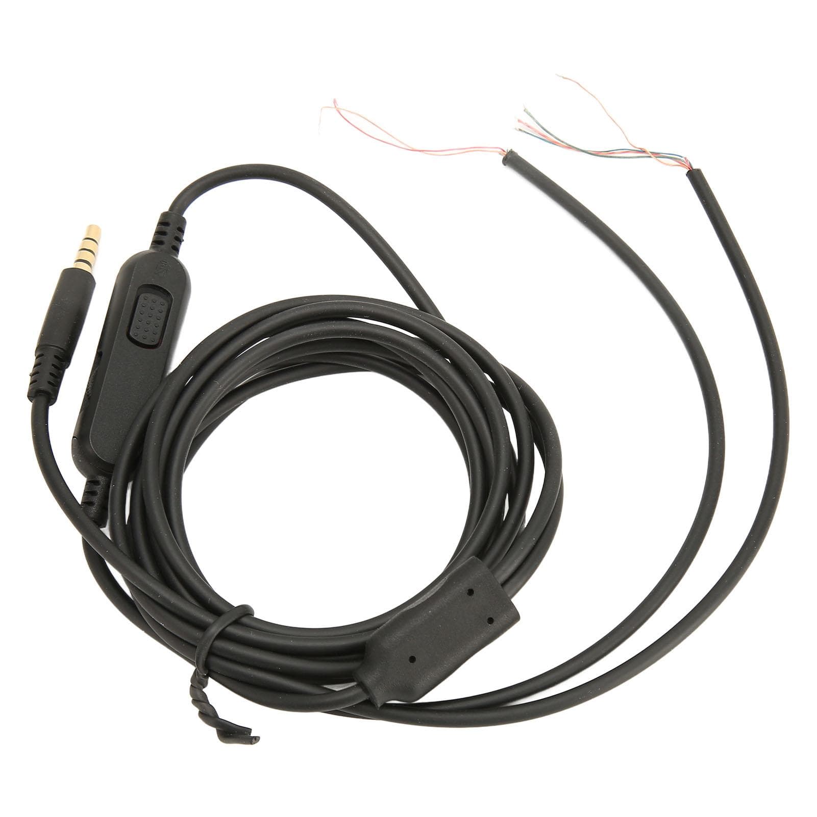 Headset Repair Cable OFC Core Replacement Gaming Headphone Sound Cord with Volume Button for